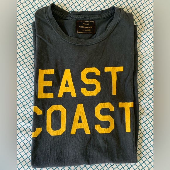 Retro Brand East Coast Shirt graphic t-shirt Size Small EUC - Picture 2 of 9